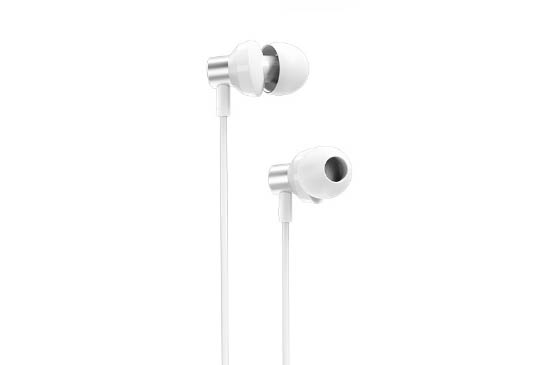 Гарнитура 3.5мм BOROFONE BM35 Farsighted universal earphones с микрофоном (серебро)