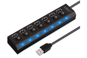 HUB USB на 7 USB  с выключателем H-06 JBH IS798579