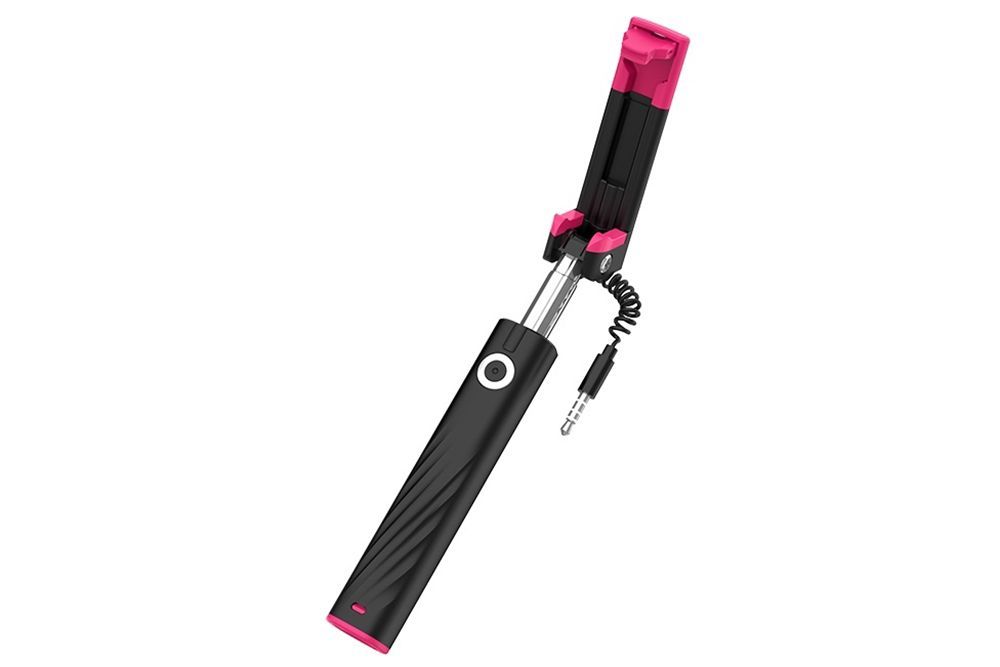Монопод HOCO K7 Dainty mini wired selfie stick (черный)