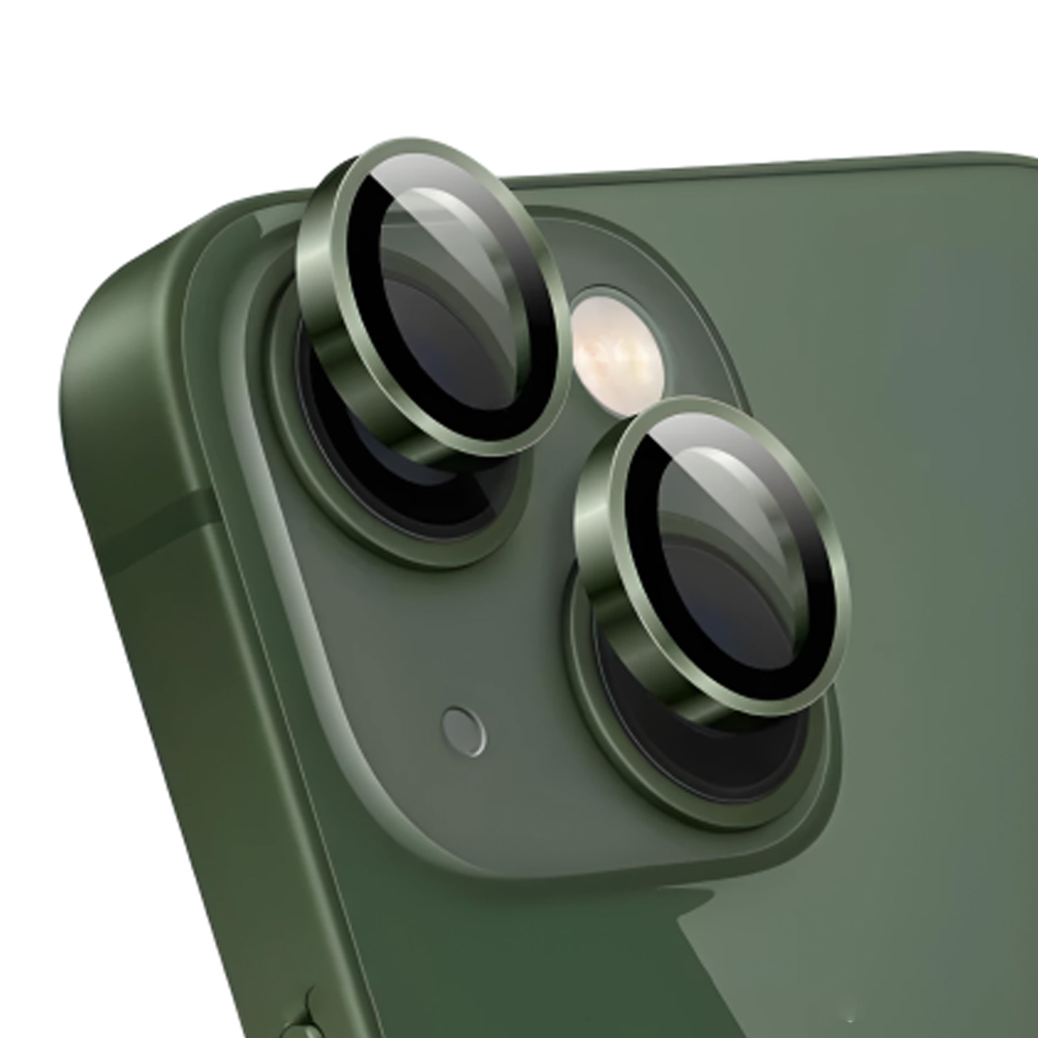 Защитные линзы для камеры Remax GL89 Apple iPhone 15, 15 Plus (зеленый)