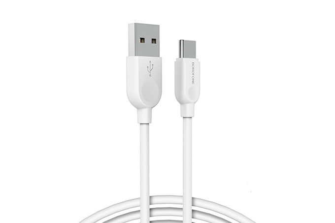 Кабель USB - Type-C BOROFONE BX14 LinkJet, 1 метр (белый)