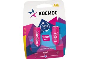 Аккумулятор КОСМОС  R6 (1500 mAh)  BL2   (2/24/288)