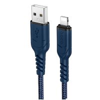 Кабель HOCO X59 Victory USB - Lightning 2.4 А, 1м (синий)