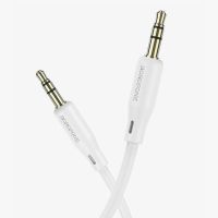 AUX Кабель 3.5mm BOROFONE BL18 Silicone audio cable 1 метр (белый)