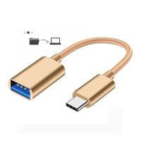 Переходник OTG USB на USB 3.1 Type-C в металлическом корпусе