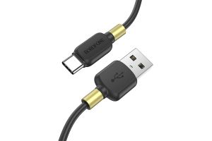 Кабель USB - Type-C BOROFONE BX59 Defender 3A, 1 м (черный)