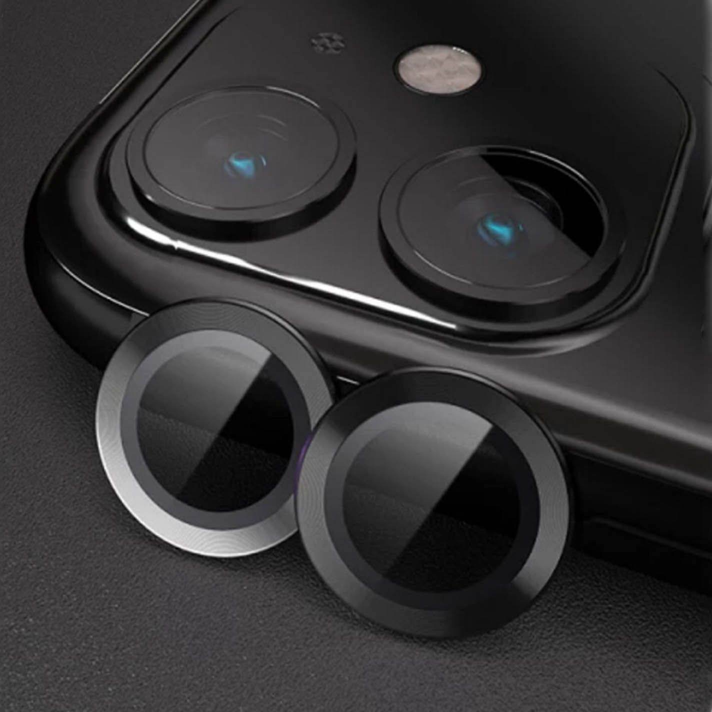 Защитные линзы для камеры Apple iPhone 11 (черный)