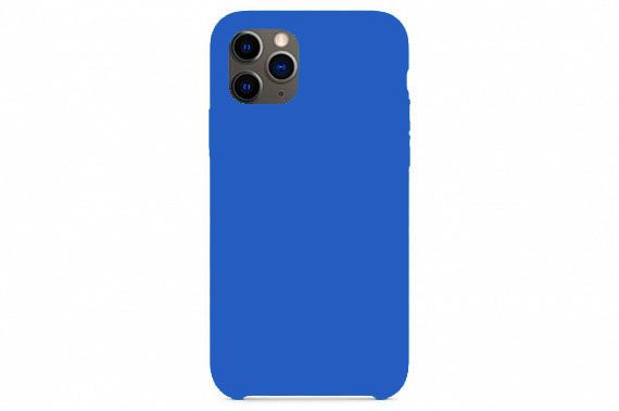 Чехол силиконовый для Apple iPhone 11 Pro (темно - синий)