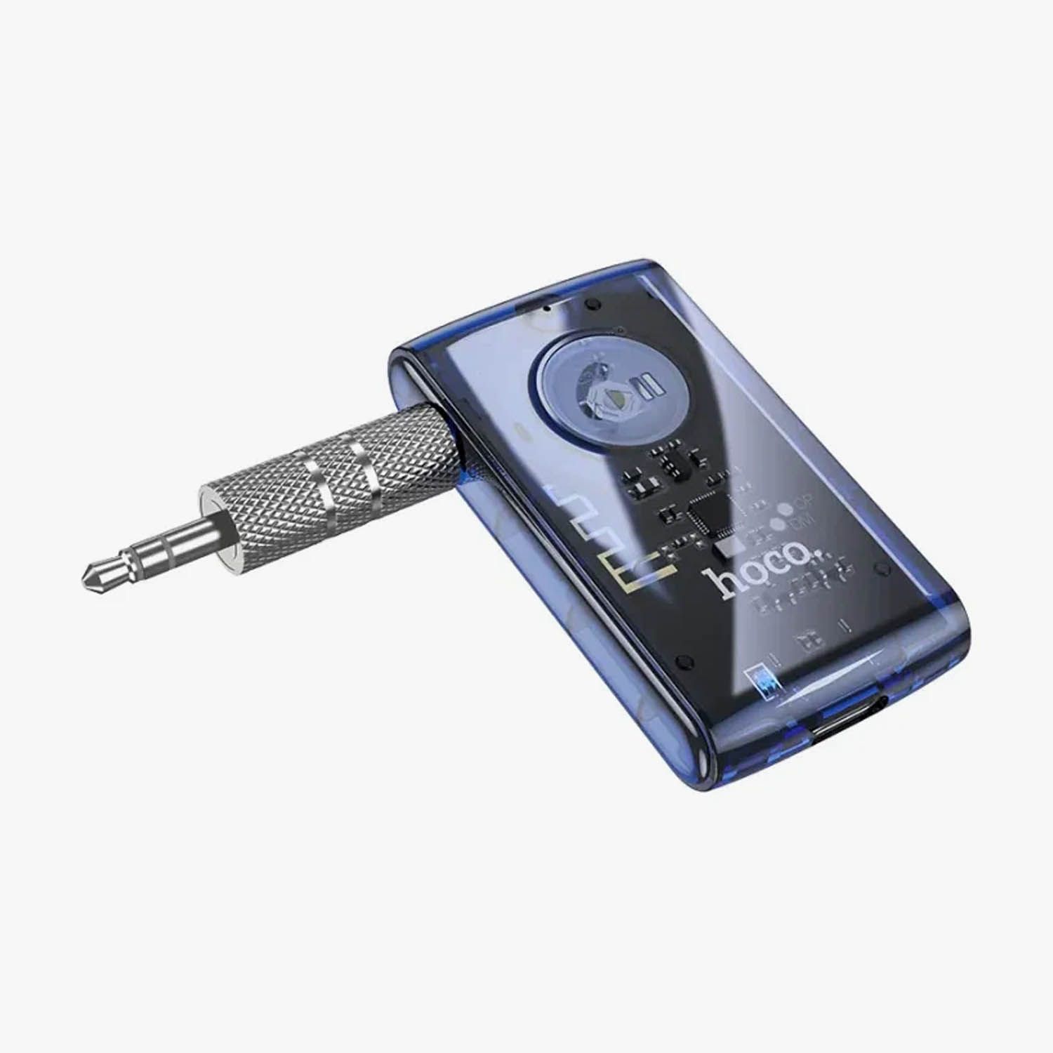 Адаптер Bluetooth-AUX HOCO E66 (AUX ресивер) (синий)