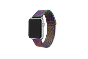 Ремешок металлический магнитный миланская петля Apple Watch 38mm, 40mm, 41mm (хамелеон)