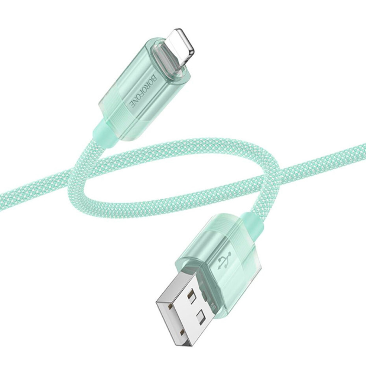 Кабель Borofone BU44 Sincero USB - Lightning (зеленый)