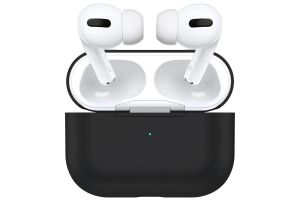 Чехол силиконовый для Airpods Pro (черный)