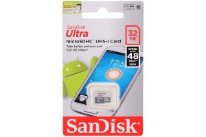 Карта памяти MicroSD 32GB SanDisk Class 10 Ultra Light UHS-I (100 Mb/s) без адаптера