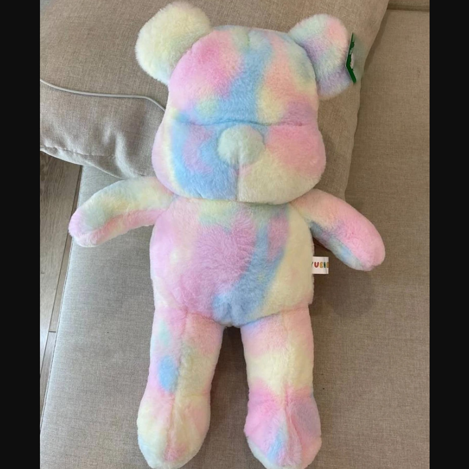 Мягкая игрушка Мишка в пастельных цветах, разноцветный 48см 