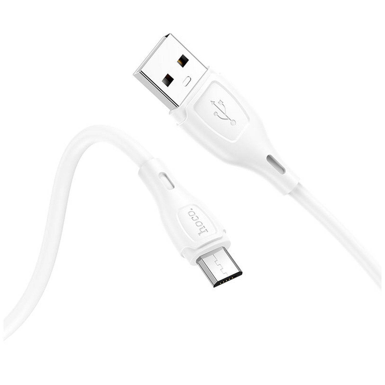 Кабель HOCO X61 Ultimate USB - MicroUSB (белый)