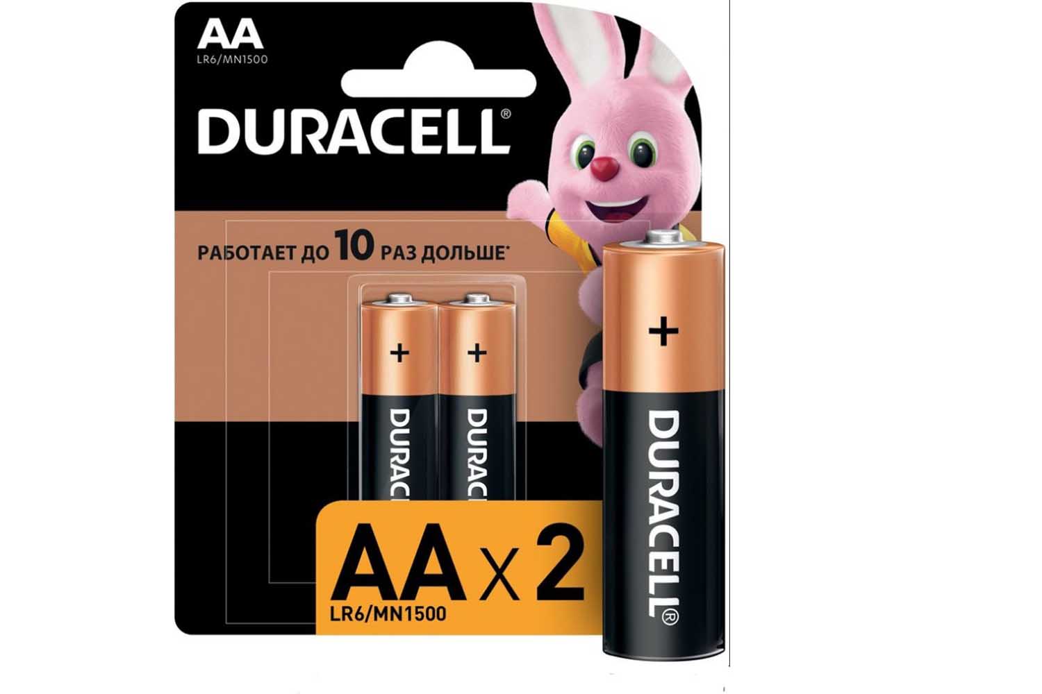 Элемент питания DURACELL LR6 AA BL2 BASIC (цена указана за один элемент)