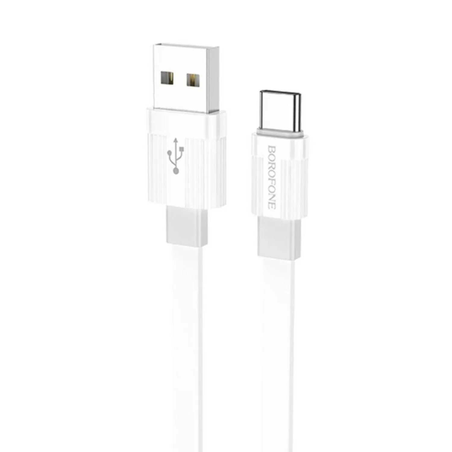 Кабель USB - Type-C BOROFONE BX89 Union 3A, 1 м (белый/серый)