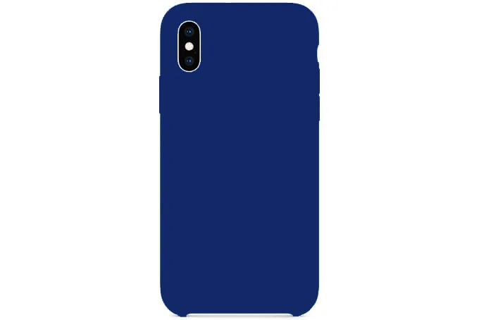 Чехол силиконовый для Apple iPhone X, Apple iPhone Xs Midnight Blue (тёмно-синий)