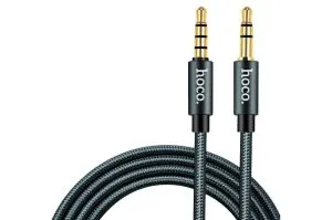 Кабель AUX HOCO UPA03 Noble sound series AUX audio джек 3.5mm 1м (серый)