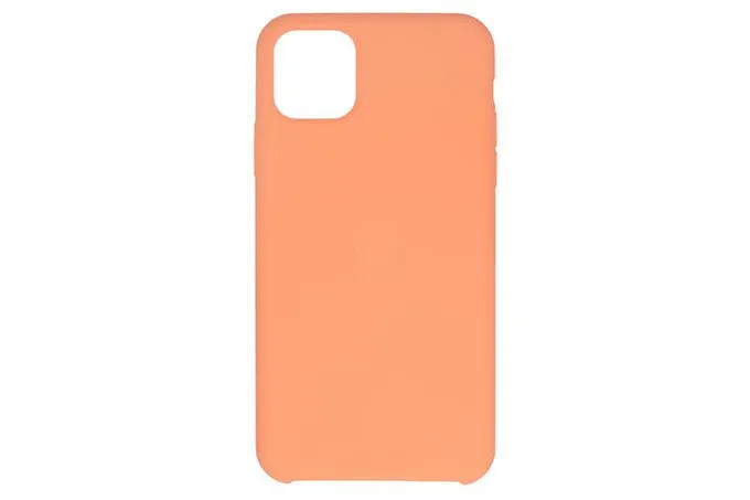 Чехол силиконовый для Apple iPhone 11 Pro Max (бледно - оранжевый)