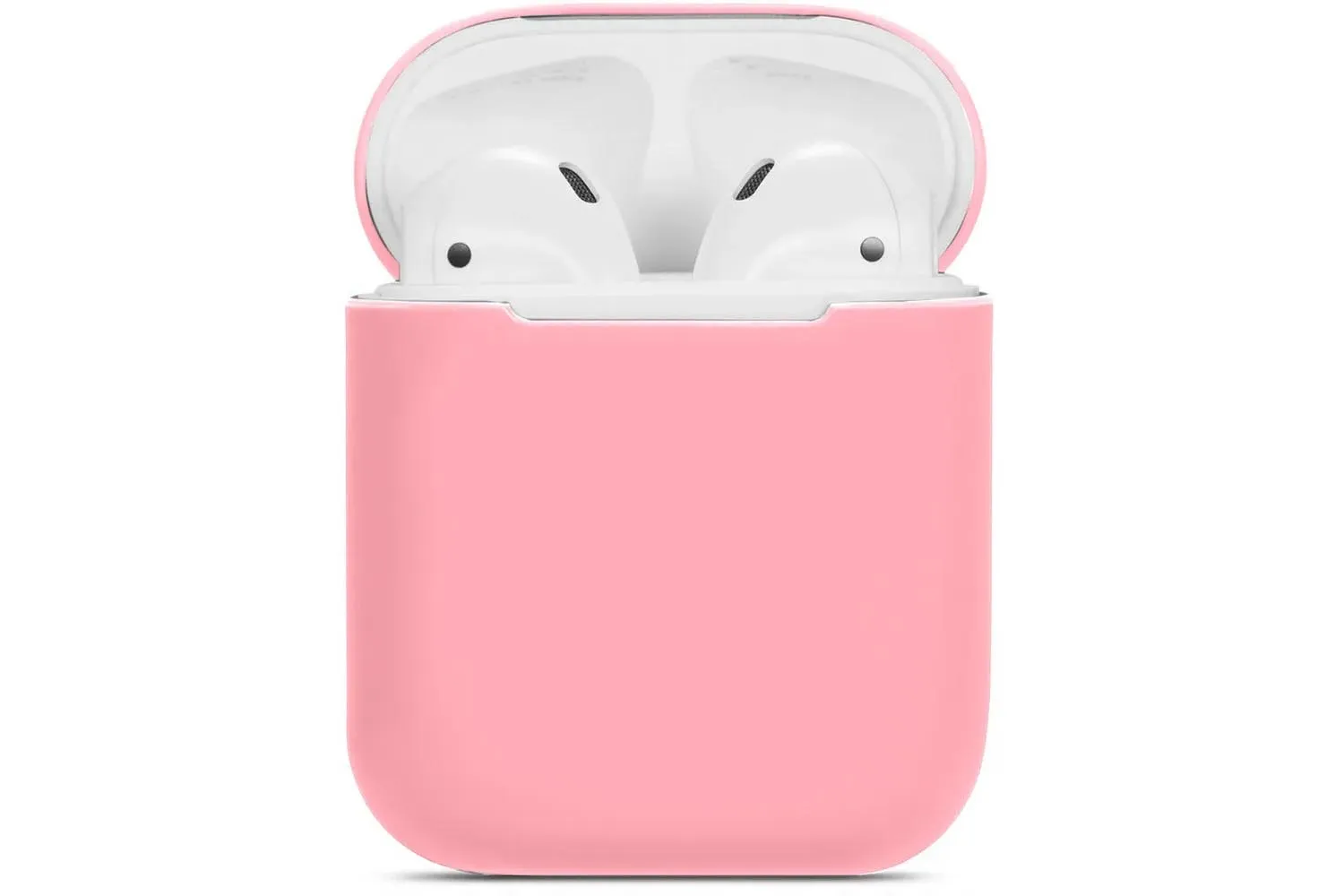 Чехол силиконовый для Airpods 2 (нежно - розовый)