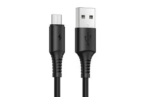 Кабель USB - MicroUSB BOROFONE BX47 Coolway 1м. 2.4А (черный)