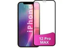 Противоударное закаленное стекло HOCO Apple iPhone 12 Pro Max   Full HD G19 (черный)