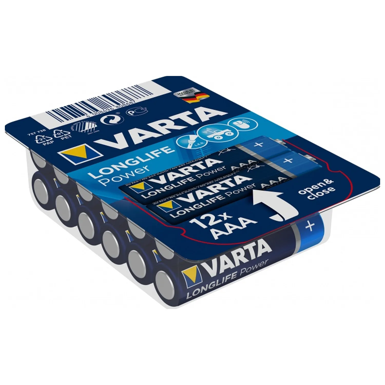 Элемент питания VARTA LR03 LONGLIFE POWER BOX12