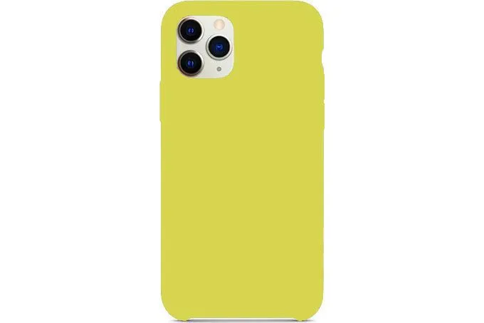 Чехол силиконовый для Apple iPhone 11 Pro (лимонный)