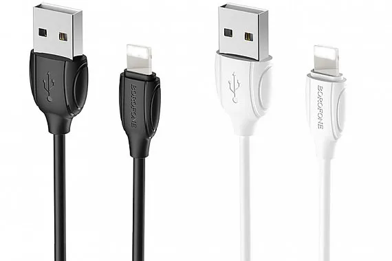 Кабель USB - Lightning BOROFONE BX19 Benefit, 1м (белый)