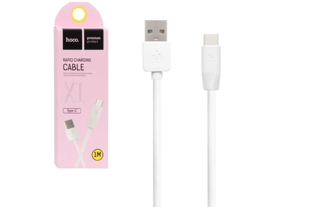 Кабель USB - Type-C HOCO X1 Rapid, 1м (белый)