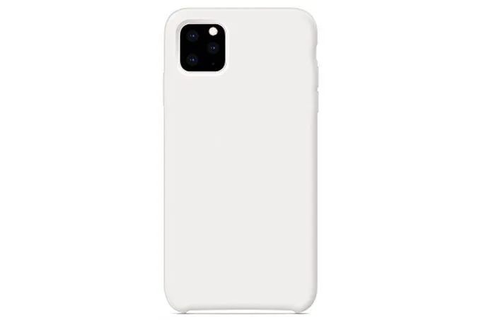 Чехол силиконовый для Apple iPhone 11 Pro (светло - серый)
