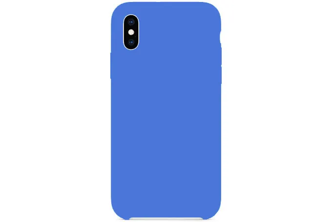 Чехол силиконовый для Apple iPhone Xs Max Blue (синий деним)
