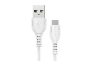 Кабель USB - MicroUSB BOROFONE BX51 Triumph 2.4A 1 метр (белый)