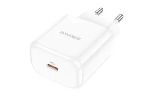 Сетевое зарядное устройство BOROFONE BN3 Premium USB-C PD20W (белый)