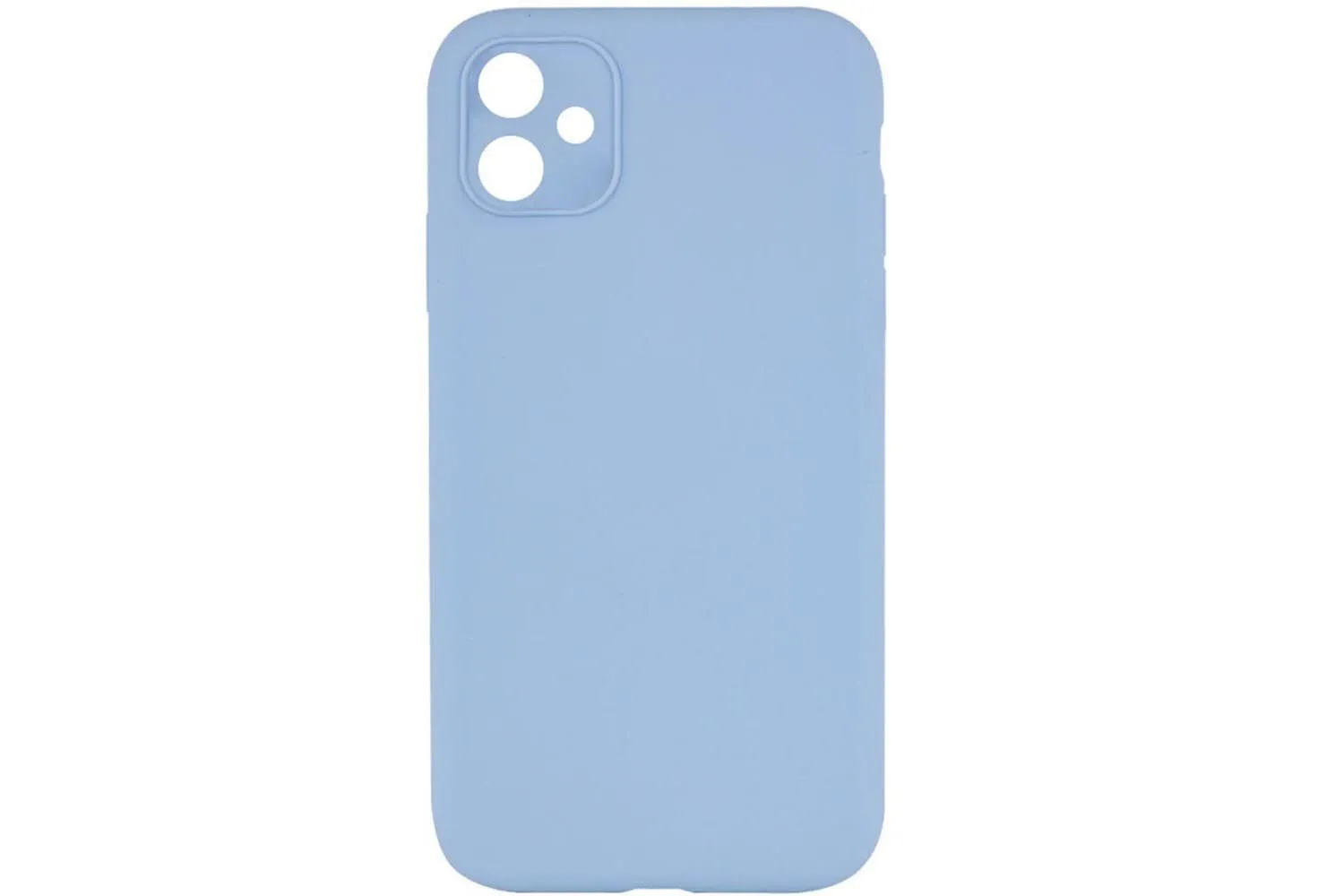 Чехол силиконовый с защитой камеры для Apple iPhone 11 (голубой)