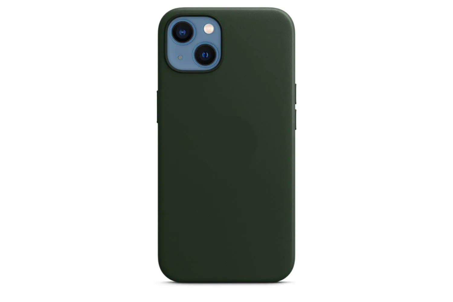 Кожаный чехол для Apple iPhone 13 с MagSafe (зеленый)