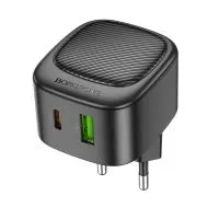 Сетевое зарядное устройство Borofone BAS22A, PD20W + QC 3.0  (черный)