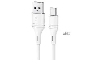 Кабель USB - Type-C BOROFONE BX43 CoolJoy 3A, 1 м (белый)